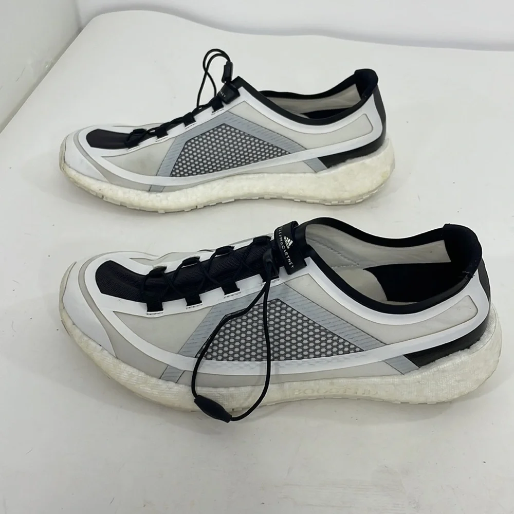 Adidas Stella McCartney Shoes PulseBoost HD Women’s 9.5 White Cream Laces G28329 - Picture 6 of 17
